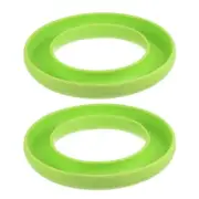 2pcs Silicone Bobbins Ring Holder Sewing Machine Thread Spool Saver, Green