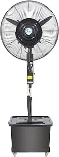 Industrial Pedestal Fan, Powerful Heavy Duty, Commercial Fan For Warehouses, Factories, And Large Spaces, Adjustable Height, Durable Construction, High Velocity Air Circulation(B)
