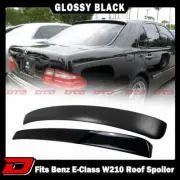 95-01 Fits Mercedes BENZ W210 L Type Roof + Trunk Spoiler Painted Black