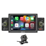 Touch Screen Car Stereo Radio Bluetooth CarPlay MP5 Player FM Receiver W/ Camera (for: Audi)