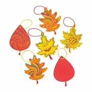 Paper Colorful Magic Color Scratch Fall Leaves 24 ct