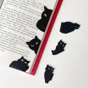 Cute Kawaii Cat Magnetic Bookmarks - 6 Assorted Page Markers for Book Lovers