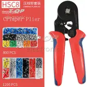 Ferrule Crimper Plier Wire Stripper Tool Kit/1200 Connector Wire Terminals