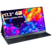 UPERFECT 17.3'' Portable Monitor 4K 3840*2160 IPS Screen Gaming Monitor HDMI