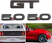 BONFQERT GT Accessories, 5.0 Badge - GT Emblem + 5.0 Emblems Decals Badge for Mustang 2018 to 2023 (GT5.0)