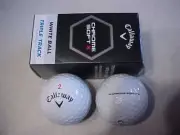 NEW 25 2 BALL PACKS (50 GOLF BALLS) CALLAWAY CHROME SOFT X WHITE NO EXTRA LOGOS