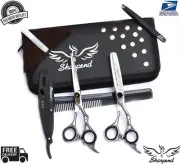 Professional Hairdressing Hair Cutting Scissors Barber Shears Salon RAZOR SILVER