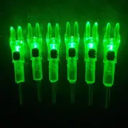 6PCS X Lighted Nocks for Arrows with .204 .233 .244 .246 Inside Diameter Green