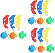 18 Pcs Children's Diving Toys Pool Kiddy Toys Swimming Pools Pool for Toys for Kid Pool Summer Toys Pool Ahock Child Pool Diving Pool Toys Plastic