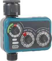 3 Dial Water Timer, 21L/Min IP54 Automatic Sprinkler Timer with Manual and Rain Delay Suitable for Garden Hose Watering, Drip Irrigation, Self Watering System