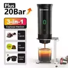 3-in-1 Travel Machine Portable Wireless Espresso Coffee Maker for Car & Home