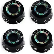 Metallor Electric Guitar Top Hat Knobs Speed Volume Tone Control Knobs Compatible with Les Paul LP Style Electric Guitar Parts Replacement Set of 4Pcs.