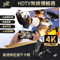 在飛比找蝦皮購物優惠-XC HDTV【真正4K】四核5G 瑞昱天線 同屏器 無線H