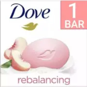 NEW! DOVE 3.75 Oz. Bar ●REBALANCING● White Peach & Rice Milk Beauty Bars.