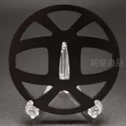 Japanese Sword Tsuba Iron-Fuku Art 108G NEW with Display Stand