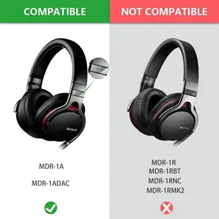 真皮耳罩適用於 SONY MDR-1A MDR-1ADAC 替換耳機罩 索尼耳機套 小羊皮耳墊 蛋白皮套 耳墊 一對裝