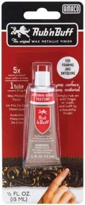 Amaco 76372 Rub 'n Buff Metallic Wax Finish .5oz-Autumn Gold