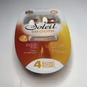 Bic Soleil Triple Blade Disposable Razors, Smoother Shave, 4 Count