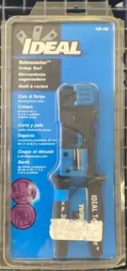 IDEAL Telemaster 30-496 Cut-Strip-Crimp Tool for RJ-11 RJ-45 Connectors