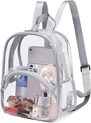 [abshoo] Clear Mini Backpack For Women Teen Girls Small Clear Backpacks See Through Stadium Bag Approved Clear Bag