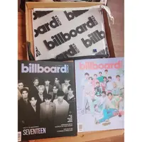 在飛比找蝦皮購物優惠-Seventeen billboard 雜誌 含兩本雜誌、海