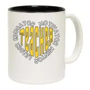 Teacher Heart Teaching Is A Work Of Heart Mug Cup