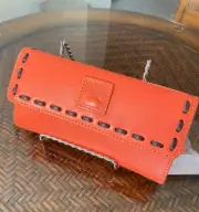 Dooney & Bourke ~Salmon~ Florentine Leather Organizer Clutch Wallet NIB