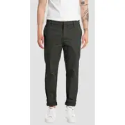 Replay Mens Chino Pants St Sartoriale Trousers Black