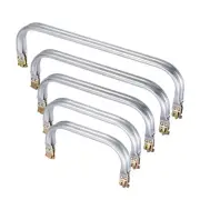 5Pcs Metal Purse Frame 5 Size Kiss Lock Clasp Bag Frame Hardware Replacements