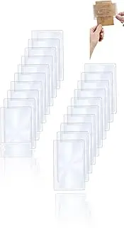 20PCS 3X Magnification Thin Fresnel Lenses - Portable Credit Card Size Magnifiers for Reading & Wallet