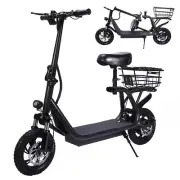 15A 48V 2 in 1 Electric Scooters 1200W Seat Motorcycle Brushless Motor Display