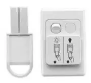 Clipsal 2000-SERIES KEYTAG SWITCH 3x20A 250V Neon Indicator & Extra Switch WHITE