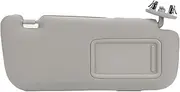 Car Sun Visor for Corolla 2007-2013, Fabric Grey Sun Shielding Visor Mirror, Sun Visor with Makeup Mirror, Sun Visor for Car, Anti Glare and UV (Right 74310‑02F60‑E0)