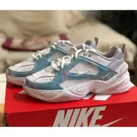 在飛比找蝦皮購物優惠-Nike M2K Tekno 扎染白藍霧霾藍 女神粉休閑復古