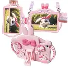for Samsung Galaxy Tab A9 Plus Case for Kids Girls with Adjustable Pink