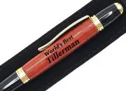 Gift For Tillerman World's Best Tillerman Present Engraved Pen