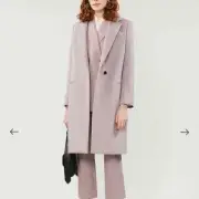 REISS Eva Wool Blend Coat In Pale Lavender SZ US 0