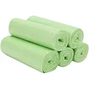 Allright 15 Liter 100 Pcs Biodegradable Trash Bags 4 Gallon Food Garbage Caddy Bin Liners Wastebasket Trash Liner For Kitchen Bedroom Office