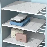 Adjustable Closet Cupboard Storage-Shelf Organizer Shelf Extendable Divider Rack
