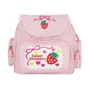 Pink Girl Embroidery Strawberry Children's Schoolbag Student Girls Birthday Gift Japanese Cartoon Children Backpack