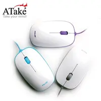 在飛比找PChome24h購物優惠-【ATake】POLAR 靜音藍光QQ鼠