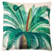Singa Brass & Ceramic Date Palm Sateen Cushion