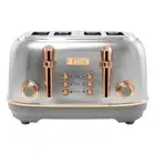 Haden Heritage 4-Slice Wide Slot Stainless Steel Toaster