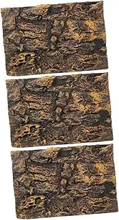 Minkissy 3pcs Background Rock Climbing Surface for Reptiles Fish Tank Background Board Terrarium Background 40 Gallon Bearded Dragon Tank Accessories Reptile Tank Pu Aquarium Glass 3D