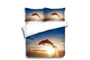 Georges Fine Linens Dolphin Sunset Quilt Cover Set - King