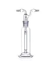Lab Gas Washing Bottle Glass 250Ml Vacuum Trap With Two Bend Tubes 29/3