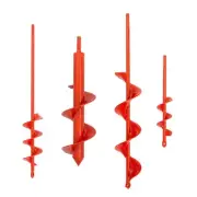 Auger Drill Bit for Planting Set of 4, Garden Ground Earth Spiral Drill Bit f...