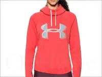 在飛比找Yahoo!奇摩拍賣優惠-UA Under Armour Hoodie 安德瑪橘色長袖