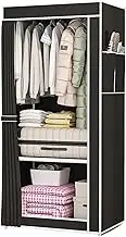 Canvas Wardrobe Fabric Wardrobe Simple Assemble Storage Wardrobe Multi Layer Clothing Cabinet Bedroom Dustproof Foldable Cloth Hanger
