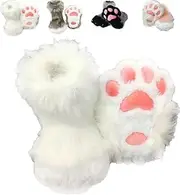 [Generic] Fursuit-King Cozy Claw Slippers, CosplayAnimal Cat Plastic Claws, Plush Slip-on Funny Claw, Claw Shoes Furry Boots, Cozy Claw Slippers Cat